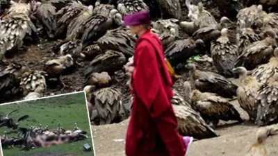 Ölülerini parçalara ayırıp akbabalara yem ediyorlar. Bu görüntülerin sebebini duyunca çok şaşıracaksınız