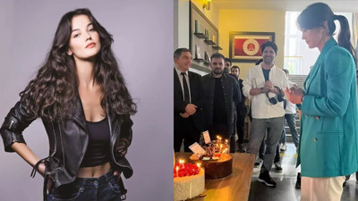 Pınar Deniz yeni yaşını sette kutladı. "Savcı hanım mutlu seneler"