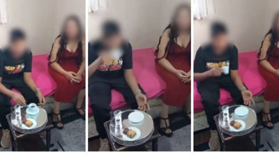 Çocuklara kız isteme töreni yaptılar. “Çizgi film karakterli tişört her şeyi özetliyor”