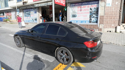 Lastikçinin önüne kapan kuruldu. Lastikçiye tepki yağdı