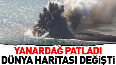 Yanardağ patladı dünya haritası değişti
