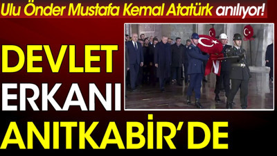 Devlet erkanı Anıtkabirde