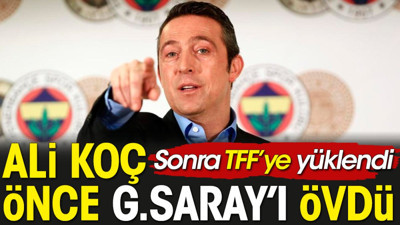 Ali Koç önce Galatasaray'a jest yaptı sonra 'Şike ve bahis' dedi