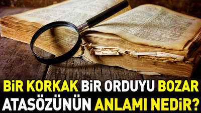 Bir korkak bir orduyu bozar atasözünün anlamı nedir?