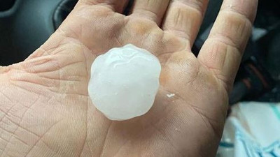 Balıkesir'de süper hücre dolu yağışı