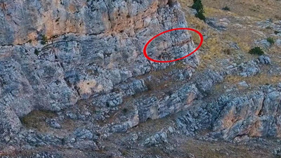 Dağ keçiler usta dağcılara işte böyle nazire yaptı