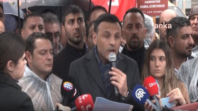 CHP'den adliye önünde eylem: Yargı iktidarın elindeki sopa değildir