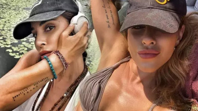 Irmak Ünal karın kaslarıyla şov yaptı