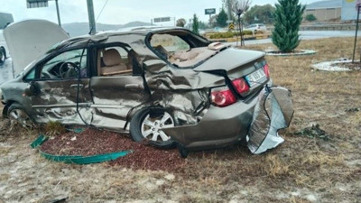 Hurdaya dönen araçta hayatını kaybetti