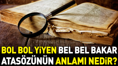 Bol bol yiyen bel bel bakar atasözünün anlamı nedir?
