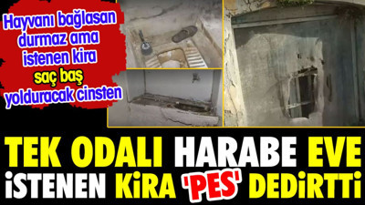 Tek odalı harabe eve istenen kira 'pes' dedirtti