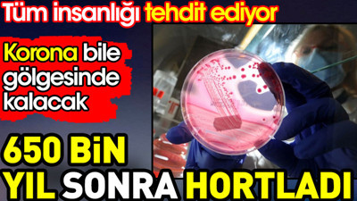 650 bin yıl sonra hortladı, insanlığı tehdit ediyor. Korona bile gölgesinde kalacak