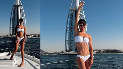 Derya Uluğ bikinili pozlarını peş peşe paylaştı. Fit vücuduyla dikkatleri üzerine çekti