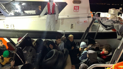 Midilliye kaçmak isteyen sığınmacılar yakalandı