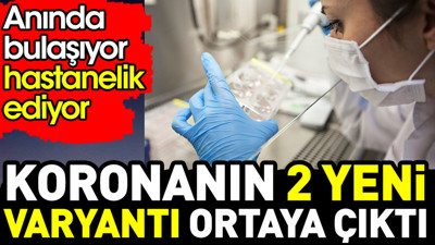 Koronanın 2 yeni varyantı ortaya çıktı. Anında bulaşıyor hastanelik ediyor