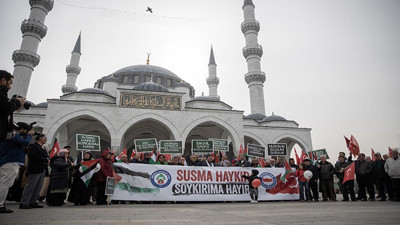 İsrail'in Gazze'ye yönelik saldırıları protesto edildi