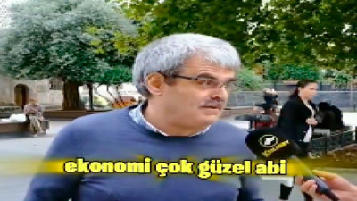 Sokak röportajında öyle bir ironi yaptı ki: "Reis bizim için yiyor"