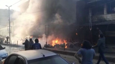 Afrin’de bombalı terör saldırısı. Çok sayıda yaralı var