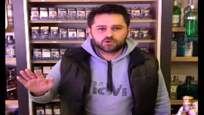 Tekel bayi sahibi bir kişi İsrail'i protesto edenler için video çekti, kısa sürede gündem oldu