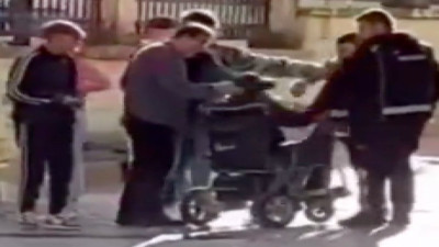 Tartıştığı engelli vatandaşa tokat atan adama tepki yağdı