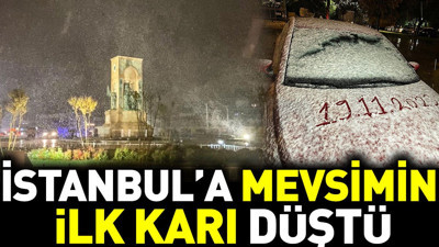 İstanbul'a mevsimin ilk karı düştü (19 Kasım 2023)