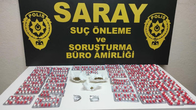 Tekirdağ'da 500 sentetik hap ele geçirildi