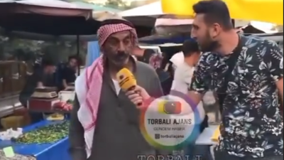 Pazarda Türk yoktu. Türkçe konuşan bulamayan muhabir şoke oldu