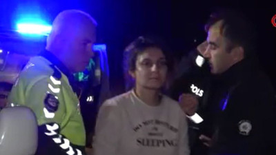 Kadın şoförü alkol çarptı