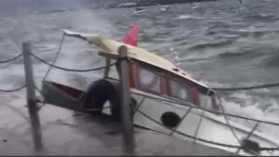 Fırtına 7 balıkçı teknesini batırdı