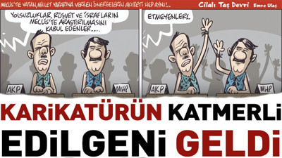 Karikatürün katmerli edilgeni geldi. Emre Ulaş çizdi