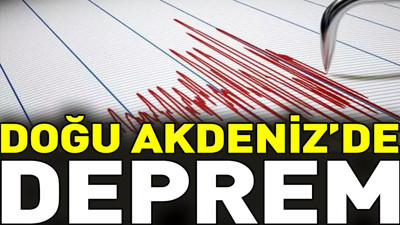 Doğu Akdeniz'de deprem (25 Kasım 2023)