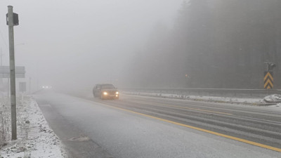 Bolu Dağı'nda kar yağışı başladı (26 Kasım 2023)