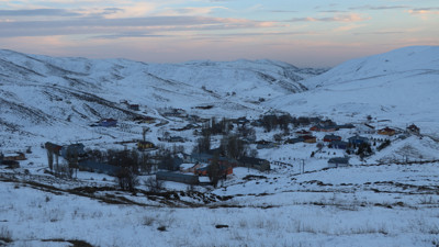 Erzincan’ın yüksek kesimlerinde kar yağışı etkili oldu