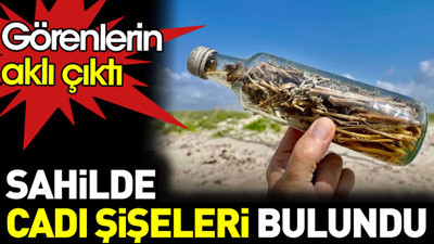 Sahilde cadı şişeleri bulundu. Görenlerin aklı çıktı
