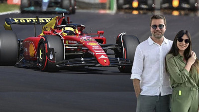 Engin Altan Düzyatan ve eşi Formula yarışında. Dünyaca ünlü yıldızlarla birlikte izlediler