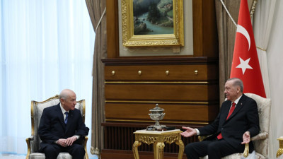 Erdoğan-Bahçeli görüşmesi başladı