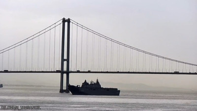 TCG Anadolu gemisi İzmit Körfezi’nde