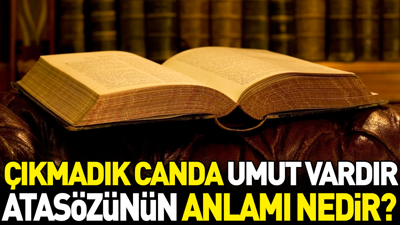 Çıkmadık canda umut vardır atasözünün anlamı nedir?