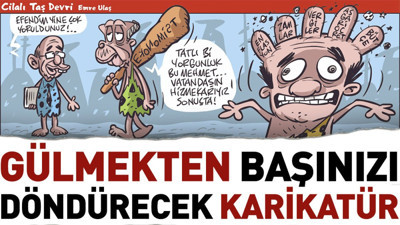 Gülmekten başınızı döndürecek karikatür. Emre Ulaş çizdi