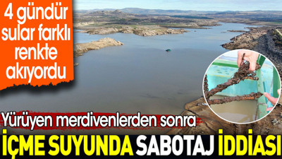 İçme suyunda sabotaj iddiası. 4 gündür sular farklı renkte akıyordu