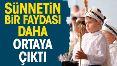 Sünnetin bir faydası daha ortaya çıktı