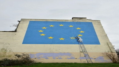 Gizemli sokak sanatçısı Banksy'nin 36 milyon TL'lik eseri yıkıldı