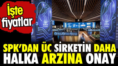 SPK'dan üç şirketin daha halka arzına onay. İşte fiyatlar