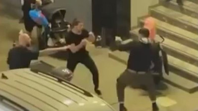 Kadına çığlık attıran kavga