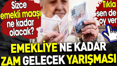 Emekliye ne kadar zam gelecek yarışması. Sizce emekli maaşı ne kadar olacak?