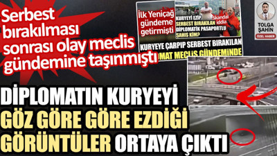 Serbest bırakılmasına tepki yağan diplomatın kuryeyi göz göre göre ezdiği görüntüler ortaya çıktı