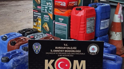Burdur emniyetinden kaçak yağ operasyonu