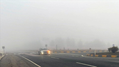 Kastamonu'da sis engeli. 50 metreye düştü