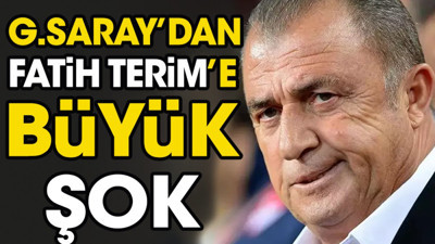 Fatih Terim'e Galatasaray'dan büyük şok. Bunu hiç beklemiyordu