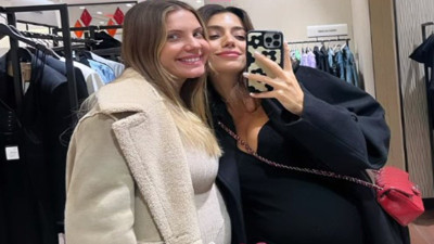 Eda Ece'den ilk hamilelik pozu geldi